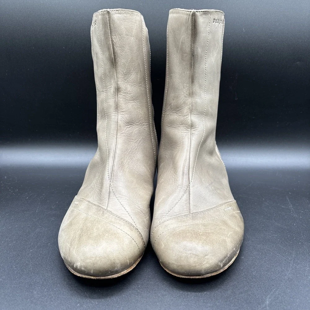 Vtg Patagonia Boots Women's Size 8.5 Bandha Dark Burlap Leather Ankle Flat Boots